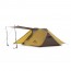 Палатка Naturehike Butterfly NH21YW132 210T двухместная, желто-коричневая