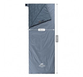 Ультралёгкий спальный мешок Naturehike тип конверт LW180 лето голубой, молния слева, Size XL759577797