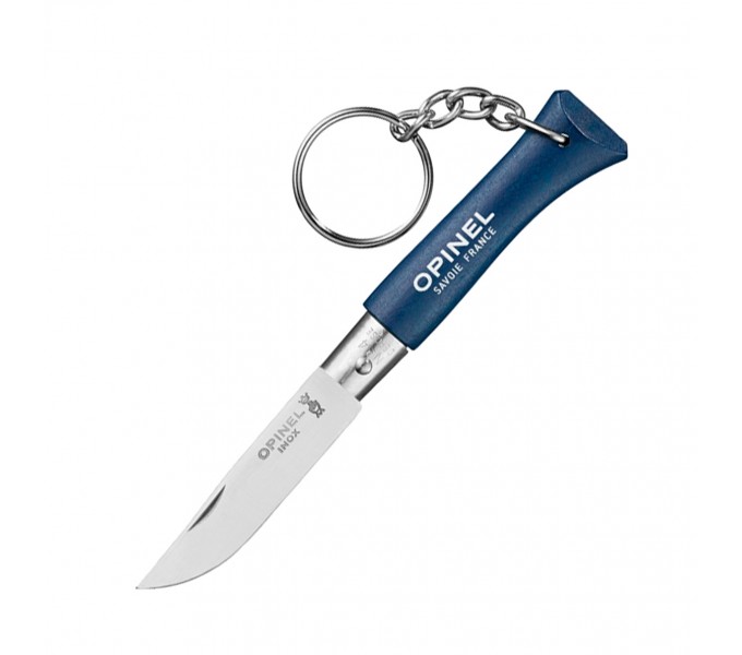 Нож-брелок Opinel №4, нержавеющая сталь, темно-синий Нож-брелок Opinel №4, нержавеющая сталь, темно-синий
