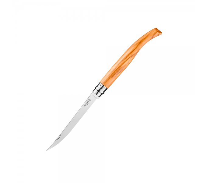 Нож филейный Opinel №15, нержавеющая сталь, рукоять оливковое дерево Нож филейный Opinel №15, нержавеющая сталь, рукоять оливковое дерево
