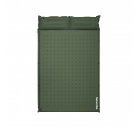 Коврик Naturehike CNK2550WS025 D Series 6см с подушкой R4.9 Double самонадувной туристический зеленый