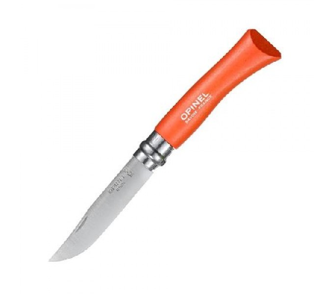 Нож Opinel №7, нержавеющая сталь, оранжевый, 001426
