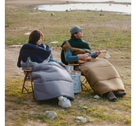 Спальный мешок Naturehike Sunny Day PL02 CNK2550WS028 U450, зеленый с коричневым, молния справа
