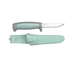 Нож Morakniv Basic 511 2021 Edition углеродистая сталь, пласт. ручка (серая) зел. вставка, 13955