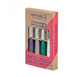 Набор ножей Opinel Les Essentiels Art deco, нержавеющая сталь, (4 шт./уп.), 001939