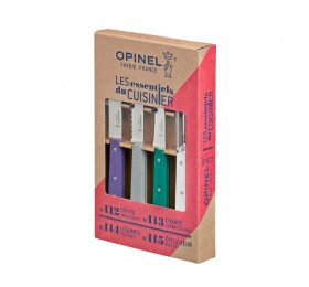 Набор ножей Opinel Les Essentiels Art deco, нержавеющая сталь, (4 шт./уп.), 001939