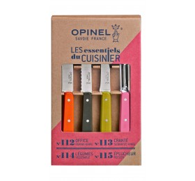 Набор ножей Opinel Less Essentieles, нержавеющая сталь, (4 шт./уп.), 001452