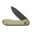 Складной нож CIVIVI Button Lock Elementum 14C28N Steel Black Stonewashed Handle G10 Olive Micarta