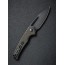 Складной нож SENCUT Mims 9Cr18MoV Steel Black Stonewashed Handle Dark Green Canvas Micarta