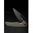 Складной нож SENCUT Mims 9Cr18MoV Steel Black Stonewashed Handle Dark Green Canvas Micarta