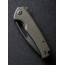 Складной нож SENCUT Mims 9Cr18MoV Steel Black Stonewashed Handle Dark Green Canvas Micarta