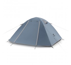 Палатка Naturehike P-Series NH18Z022-P 210T/65D, двухместная, серо-голубая, 6927595783597