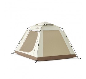 Палатка Naturehike Ango Picnic CNK2450WS021 трёхместная c навесом бежевая c черным
