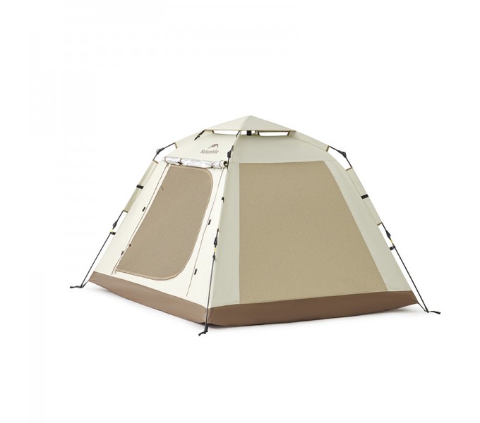 Палатка Naturehike Ango Picnic CNK2450WS021 трёхместная c навесом бежевая c черным