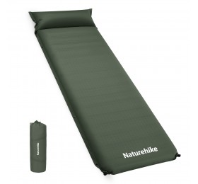 Коврик Naturehike CNK2450WS020 D04 10см с подушкой R7.8 самонадувной туристический зеленый
