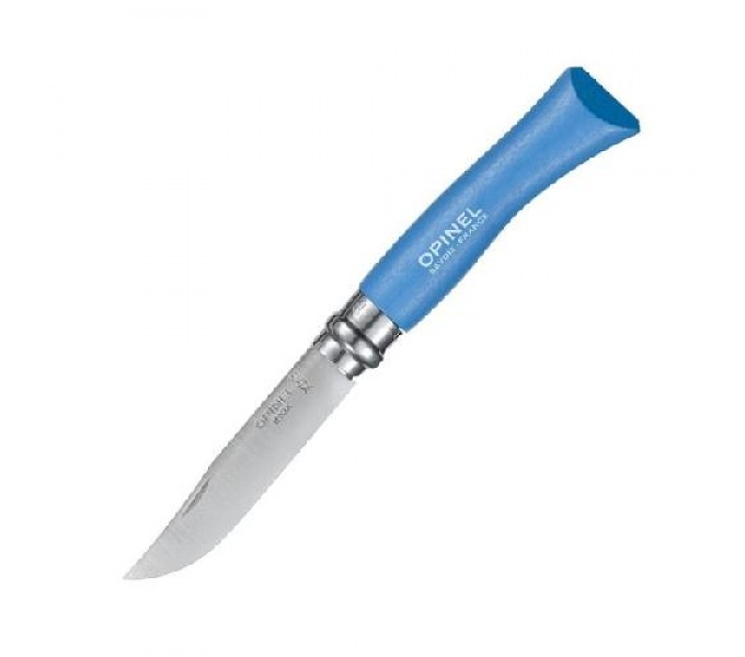 Нож Opinel №7, нержавеющая сталь, синий, 001424