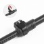 Палка треккинговая Naturehike 7075 AL NH17D017-D 61-135 черный
