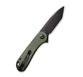 Складной нож CIVIVI Elementum D2 Steel Black Stonewashed Handle Green Micarta