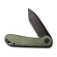 Складной нож CIVIVI Elementum D2 Steel Black Stonewashed Handle Green Micarta