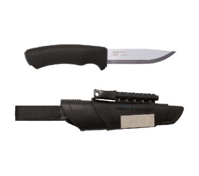 Нож Morakniv BushCraft Survival, нержавеющая сталь, черный, 11835