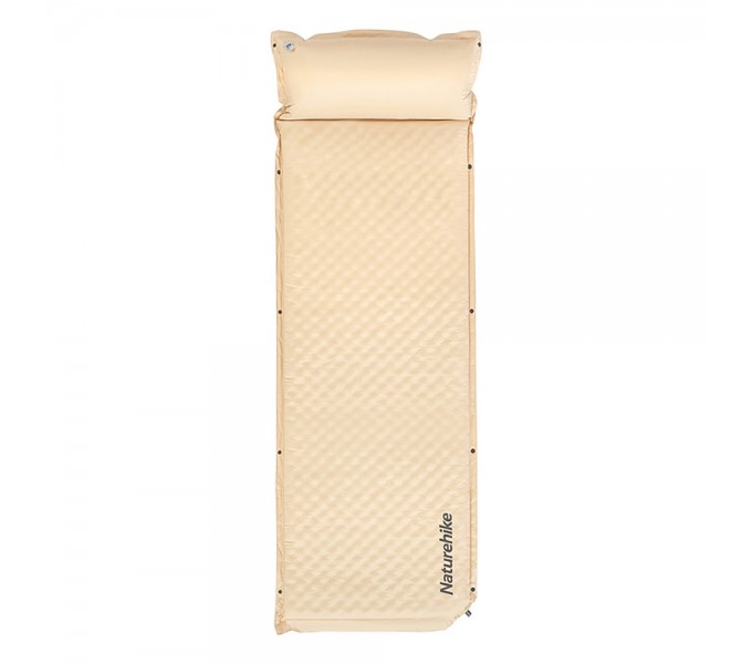 Коврик Naturehike CNK2300DZ014 D01 самонадувной с подушкой бежевый 3см, 6976507663397
