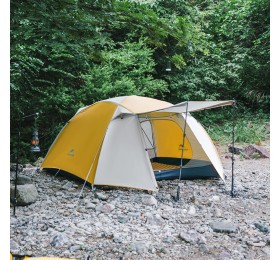 Палатка 3-местная Naturehike Yunchuan-Pro Ultra-Light 4 Seasons CNK2300ZP024 желтый/серый