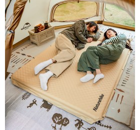 Коврик Naturehike CNK2300DZ014 D01 самонадувной с подушкой бежевый 3см, 6976507663397