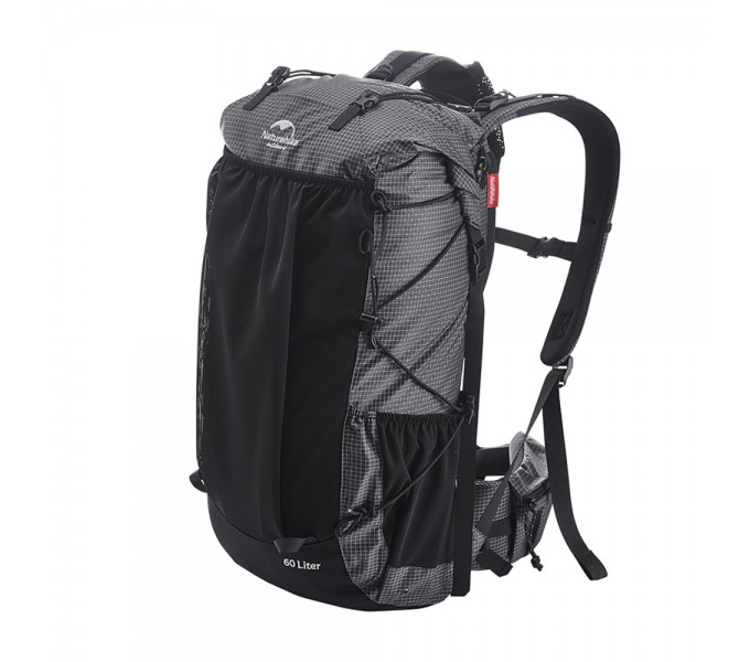 Рюкзак Naturehike Rock Series NH19BP095 60L+5L с рамой, dyneema, черный, 6927595761649