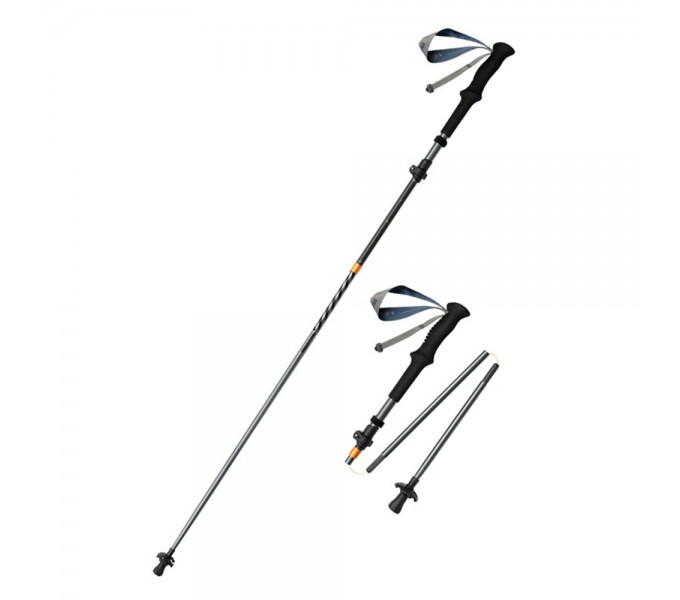 Треккинговая палка Naturehike CNK2450DS012 Carbon-AL Chang feng UL 115-135см 5-секций серый