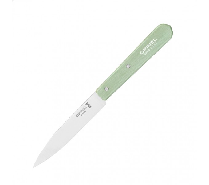 Нож столовый Opinel №112, деревянная рукоять, блистер, нержавеющая сталь, шалфейный Нож столовый Opinel №112, деревянная рукоять, блистер, нержавеющая сталь, шалфейный