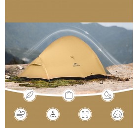 Палатка Naturehike Cloud up Pro CNK2350WS020 двухместная коричневый,6976507662550