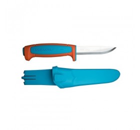 Нож Morakniv Basic 546, нержавеющая сталь, пласт. ручка (оранжевый), 13202