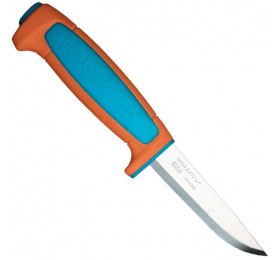 Нож Morakniv Basic 546, нержавеющая сталь, пласт. ручка (оранжевый), 13202