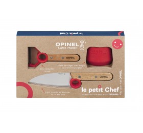 Набор ножей Opinel Le Petit Chef Set (Нож шеф-повара+нож для овощей+защита пальцев), 001746