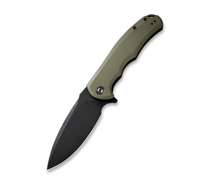 Складной нож CIVIVI Praxis 9Cr18MoV Steel Black Stonewashed Handle G10 OD Green