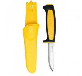 Нож Morakniv Basic 511 2020 Edition углеродистая сталь, пласт. ручка (черная) жел. вставка, 13710
