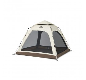 Палатка Naturehike Ango Automatic CNK2550WS010 трёхместная, малая, бежевая с коричневым