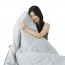 Спальный мешок Naturehike CNK2350WS023 MS300 с капюшоном, зеленый, молния справа