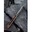 Складной нож CIVIVI Button Lock Elementum 14C28N Steel Gray Stonewashed Handle Brown Micarta