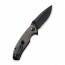 Складной нож CIVIVI Pintail CPM S35VN Steel Black Stonewashed Handle Dark Green Micarta