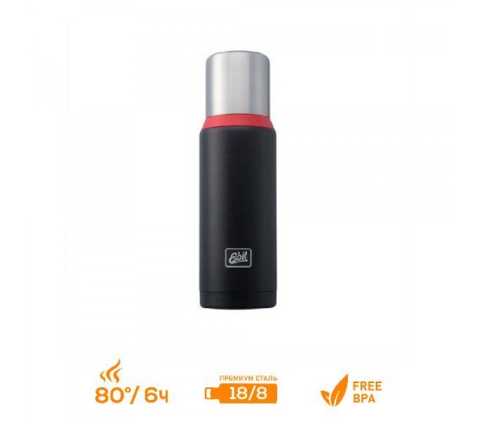 Термос Esbit VF1000DW-BR, черно-красный, 1 л