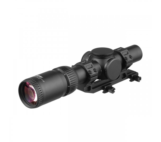 Прицел оптический Veber Black Russian II 1-4x24 IR D1 с креплением Прицел оптический Veber Black Russian II 1-4x24 IR D1 с креплением