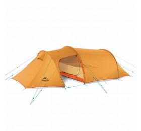 Палатка трехместная Naturehike NH17L001-L с ковриком, оранжевая