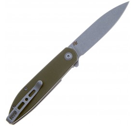 Складной нож SENCUT Bocll II D2 Steel Gray Stonewashed Handle G10 OD Green