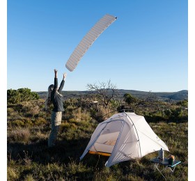 Коврик самонадувной Naturehike CNK2300DZ013 Ultralight, прямоугольный, серый, 6976023926976