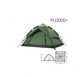 Палатка Naturehike автоматическая NH21ZP008, четырехместная, зеленая, 6976023920660