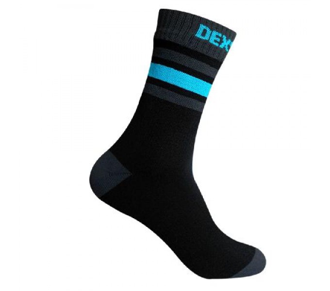 Водонепроницаемые носки DexShell Ultra Dri Sports Socks черный/голубой S (36-38)
