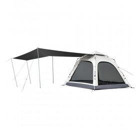 Палатка Naturehike Ango Automatic CNK2550WS010 четырехместная, c навесом, серая
