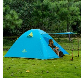 Палатка Naturehike 210T65D NH18Z022-P двухместная голубая