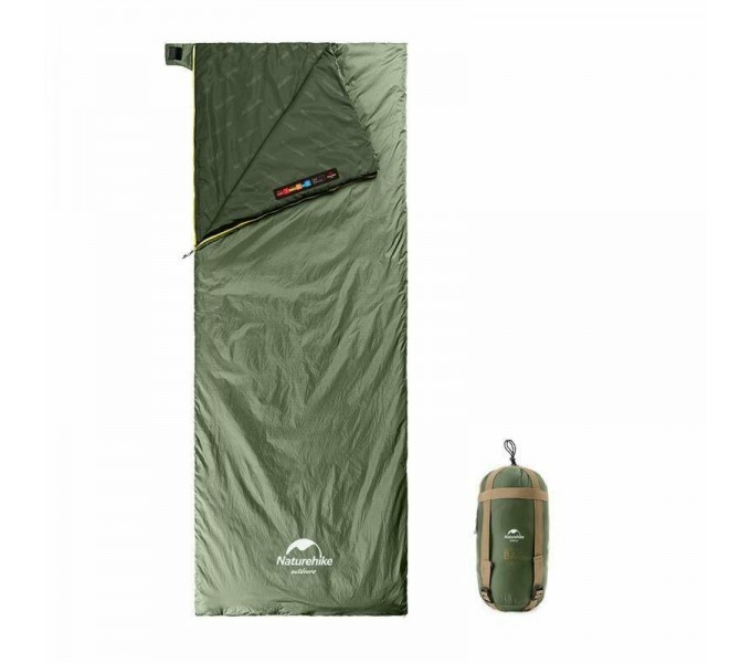 Мешок спальный Naturehike NH21MSD09 мини LW180, размер M, зеленый